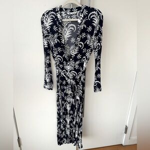 Zara blue & white button down maxi dress